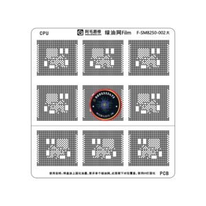 SM8250 F-SM8250-002 CPU UV STENCIL GREEN OIL UV STENCIL FILM
