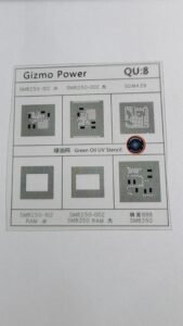 QU8 CPU UV STENCIL GREEN OIL UV STENCIL FILM