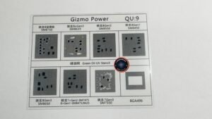 QU9 CPU UV STENCIL GREEN OIL UV STENCIL FILM