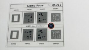 U-QSD11 CPU UV STENCIL GREEN OIL UV STENCIL FILM