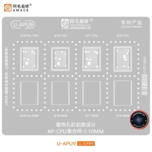 APU9 STENCIL A18 A16 A17 CPU RAM STENCIL 1 APU9 STENCIL A18 A16 A17 CPU RAM STENCIL IPHONE