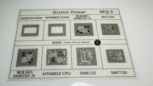 MQ3 CPU UV STENCIL GREEN OIL UV STENCIL FILM