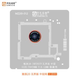 AMAOE MZ201-012 Reballing Stencil for Meizu 20 INFINITY 1 AMAOE MZ201-012 Reballing Stencil for Meizu 20 INFINITY