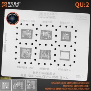 AMAOE QU2 Stencil Qualcomm CPU MSM8998 MSM8953 MSM8916 1 AMAOE QU2 Stencil Qualcomm CPU MSM8998 MSM8953 MSM8916