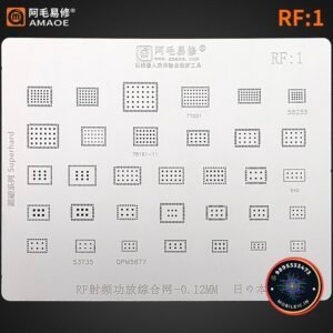 Stencil-RF RF amplifier integrated network-RF1 AMAOE RF:1 BGA Reballing Stencil