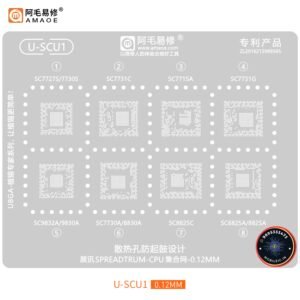AMAOE U-SCU1 BGA Reballing Stencil (Spreadtrum/UNISOC CPU Collection)
