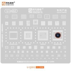 AMAOE U-QSD2 BGA Reballing Stencil MSM 8998 8996 (Qualcomm Snapdragon 835/820 Collection)