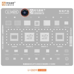 AMAOE U-QSD9 Stencil SM 8250 SM8250 (Qualcomm Snapdragon 865/870 Flagship Collection)