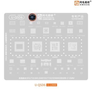 AMAOE U-QSD6 Stencil SM8150 SDM845 SM7150 (Qualcomm Snapdragon 855/845/730 Collection)