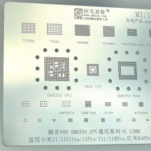 Amaoe Mi14 BGA Stencil For Xiaomi 11Ultra Redmi K40Pro CPU SM8350 cpu SM8350 RAM