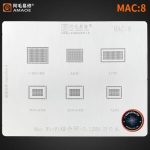 AMAOE MAC-8 STENCIL A1989,A1990,A2159,A1706,2016A1534,2015A1534,A1932 MAC WI FI STENCIL