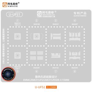 U-UFS1 BGA200 STENCIL FOR EMMC/EMMCP/UFS/UMCP/LPDDR