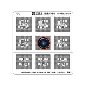 SM8250 F-SM8250-102 CPU UV STENCIL GREEN OIL UV STENCIL FILM