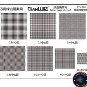 UV Stencil for Solder Mask Repair