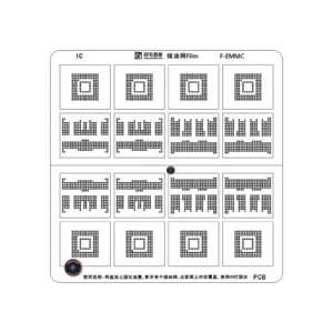 F-EMMC STENCIL GREEN OIL NETWORK FILM BGA EMMC STENCIL