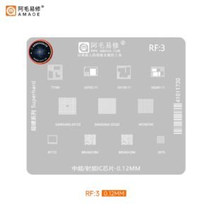 AMAOE RF3 STENCIL FOR SAMSUNG INTERMEDIATE FREQUENCY/RADIO FREQUENCY CHIP A5123/S5520/WCN6740