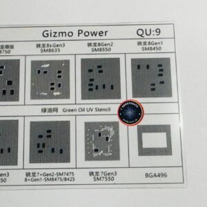 QU9 CPU UV STENCIL GREEN OIL UV STENCIL FILM