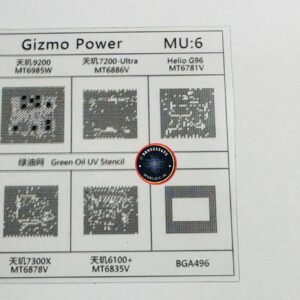 MU6 CPU UV STENCIL GREEN OIL UV STENCIL FILM