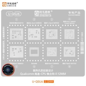 QSU6 STENCIL SM4450 SM8650 SM8750 CPU STENCIL