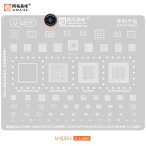 AMAOE U-QSD1 Stencil MSM 8956 8992 8974 8274 8674 8976 CPU STENCIL