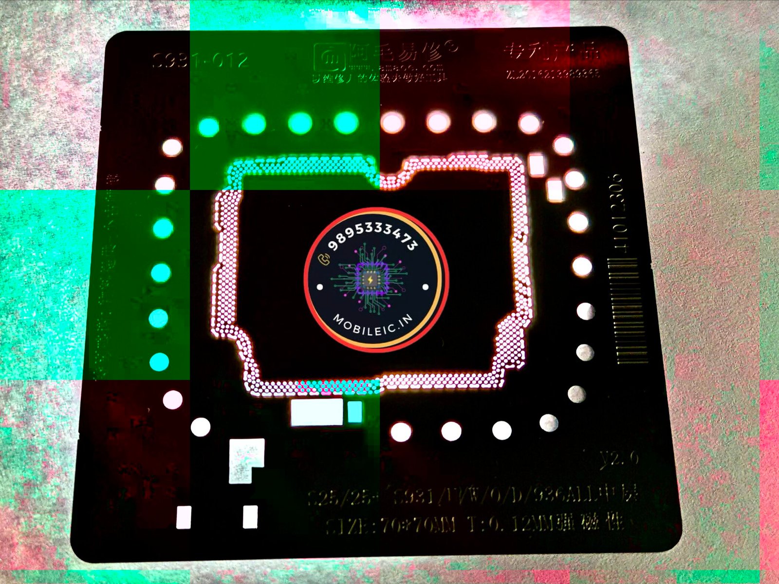 AMAOE MIDDLE LAYER BGA REBALLING STENCIL FOR SAMSUNG S25 S25+ S936 S931-012 AMAOE MIDDLE LAYER BGA REBALLING STENCIL FOR SAMSUNG S25 S25+ S936 S931-012