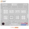 AMAOE U-MIXU2 8-in-1 Hybrid CPU & RAM BGA Reballing Stencil (0.12mm) – MT6899 / HI6290 / HI36A0 / A18 / A15, Dimensity 8400